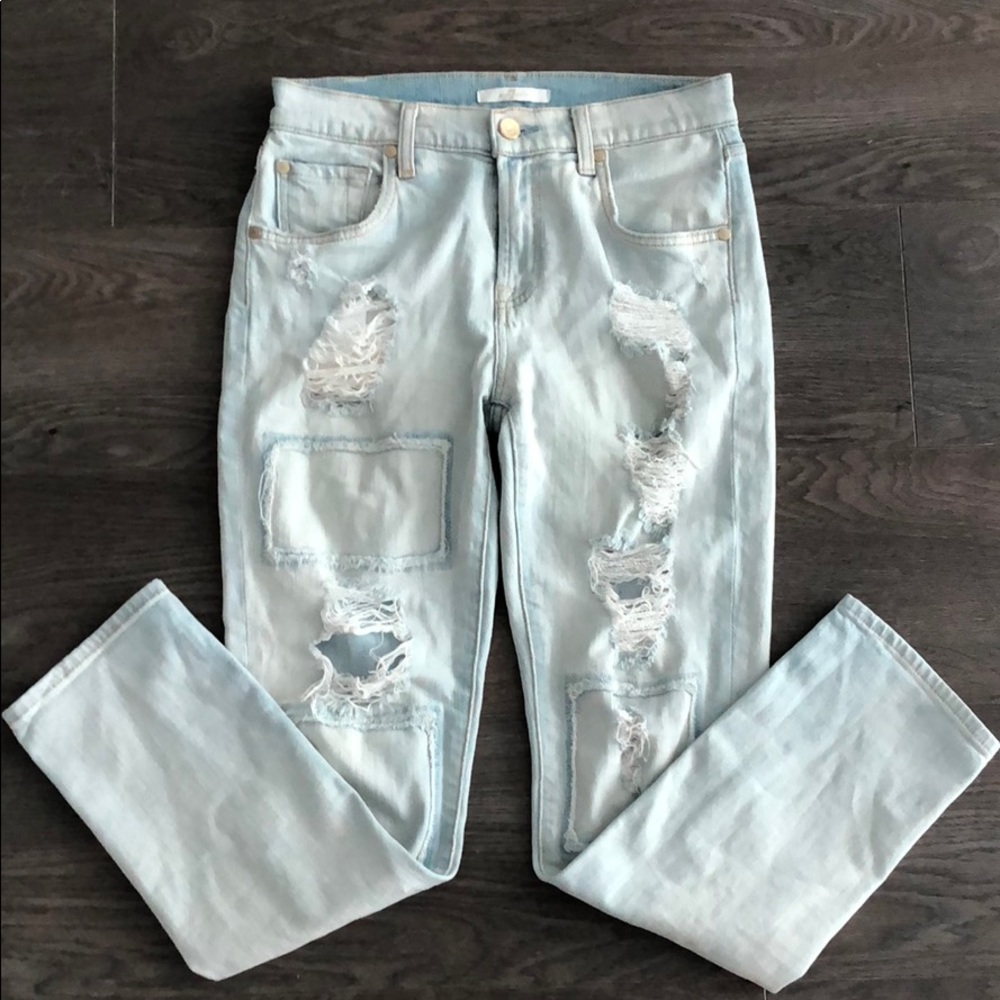 7 For All Mankind Distressed Relaxed Skinny